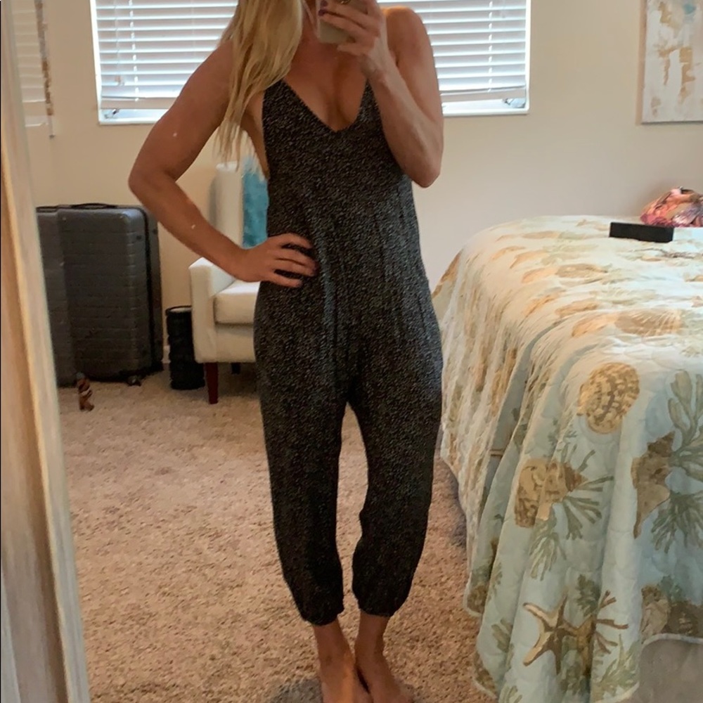 Black and white jumpsuit